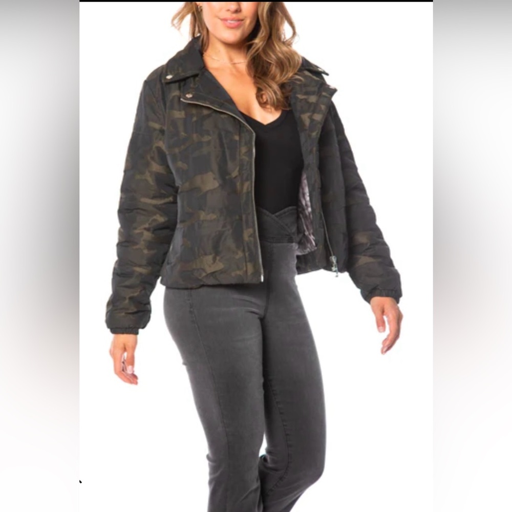 Juicy Couture Camo Puffer Jacket, NWT